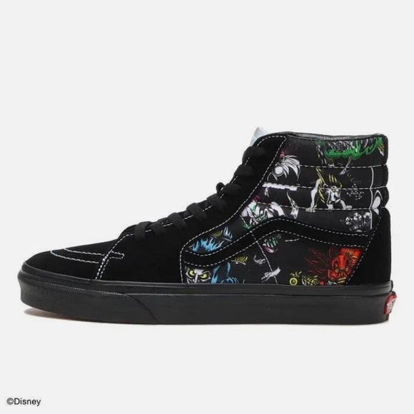DISNEY x VANS SK8-HI 100yrs Villains Black Shoes Men's Size 11.5  Women's 13 NWT - Picture 1 of 5